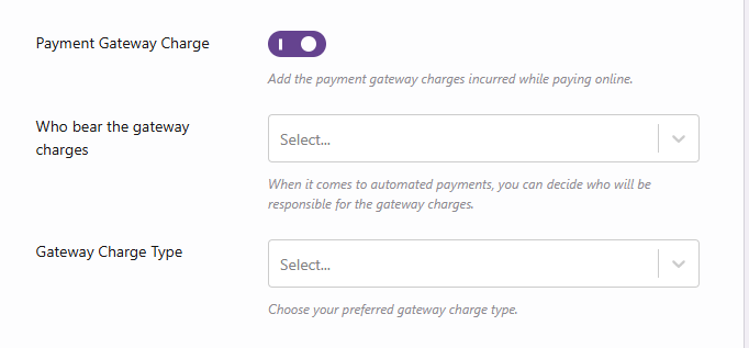 Payment Gateway Charge