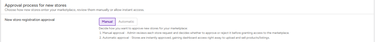 Store approval workflow