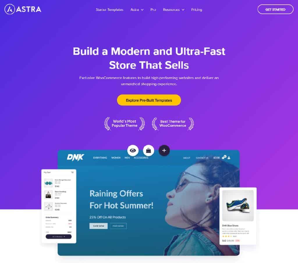 Astra WooCommerce theme screenshot 1