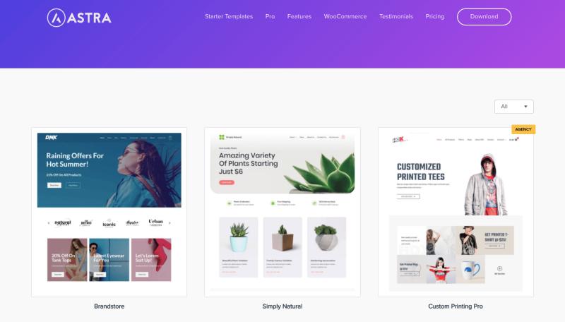 Astra WooCommerce theme screenshot 3
