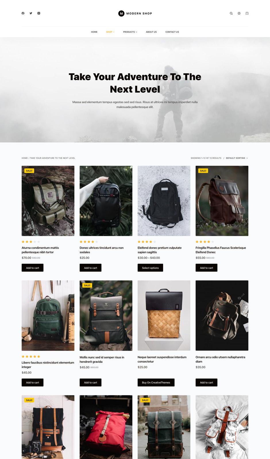 Blocksy WooCommerce theme screenshot 1