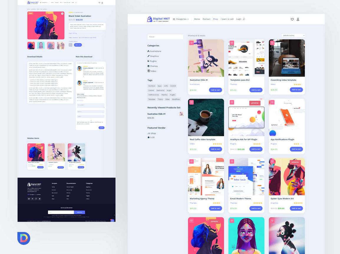 Divi WooCommerce theme screenshot 1