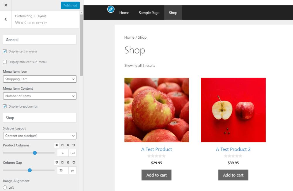 GeneratePress WooCommerce theme screenshot 3