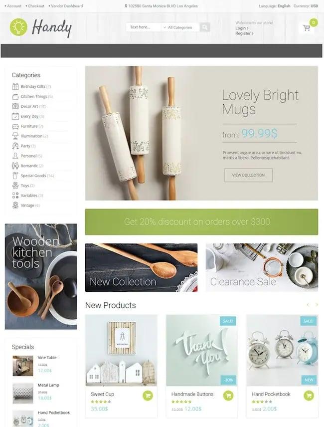 Handy Shop WooCommerce theme screenshot 3