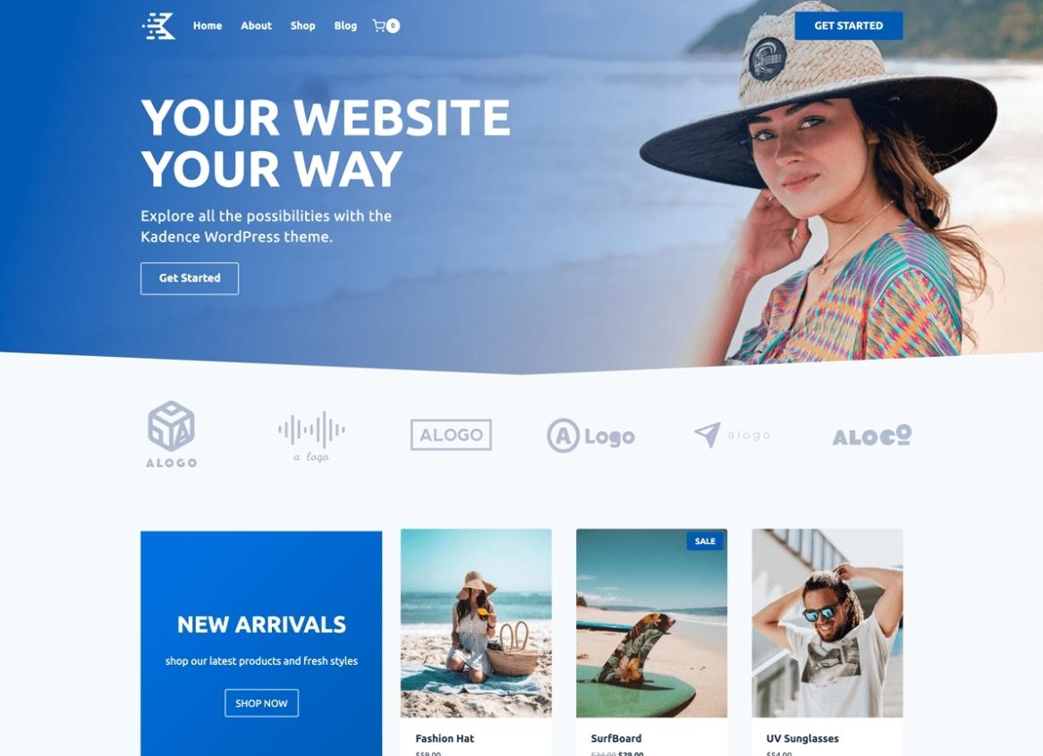 Kadence WooCommerce theme screenshot 1