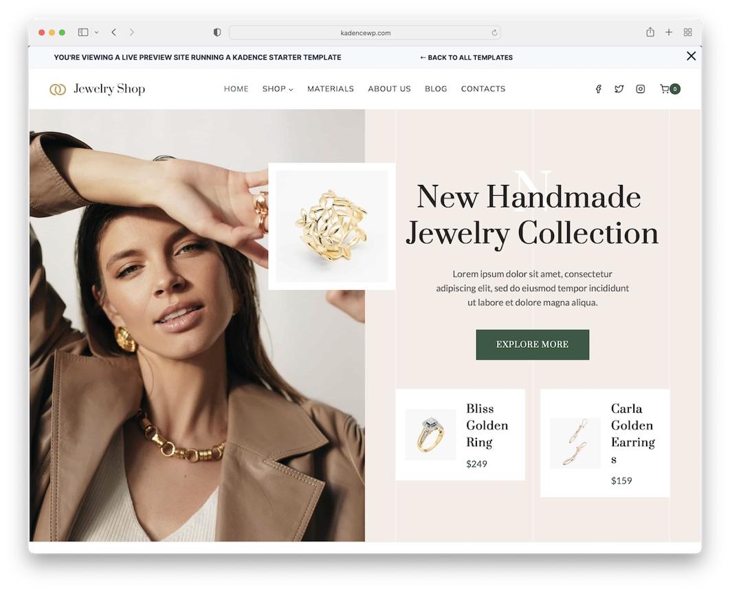 Kadence WooCommerce theme screenshot 2