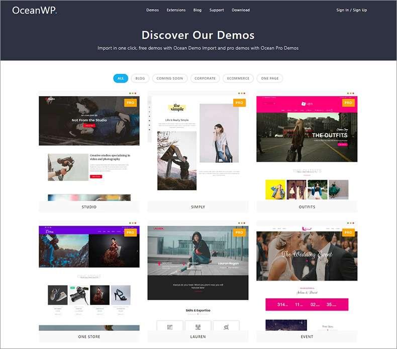 OceanWP WooCommerce theme screenshot 2